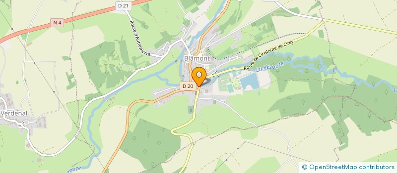 localisation de l'entreprise MONSIEUR JEAN BAPTISTE BILLAULT  BLAMONT