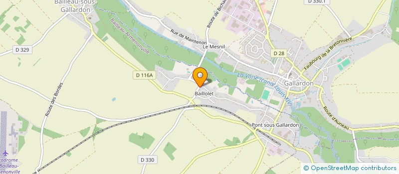 localisation de l'entreprise MONSIEUR JEAN BAPTISTE BLAY  BAILLEAU-ARMENONVILLE