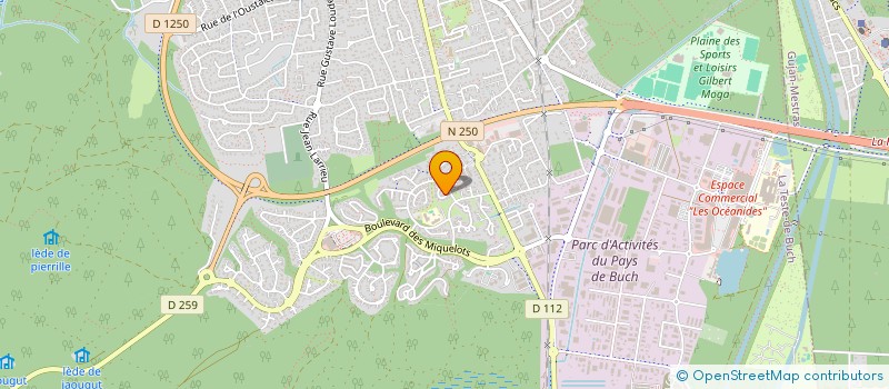 localisation de l'entreprise MONSIEUR JEAN-BAPTISTE BONNIN à LA TESTE-DE-BUCH