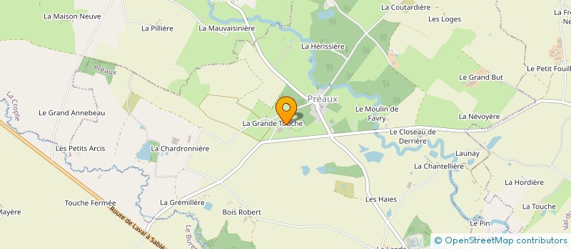 localisation de l'entreprise MONSIEUR JEAN-BAPTISTE BOSSUET à PREAUX