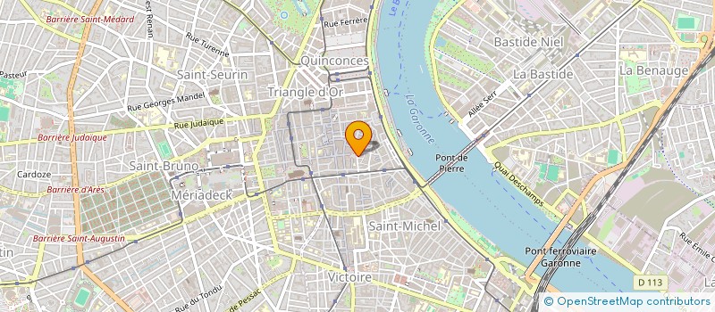 localisation de l'entreprise MONSIEUR JEAN-BAPTISTE BOURDEL  BORDEAUX