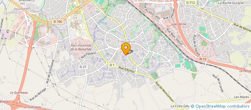 localisation de l'entreprise MONSIEUR JEAN-BAPTISTE BOURDU à TREGUEUX