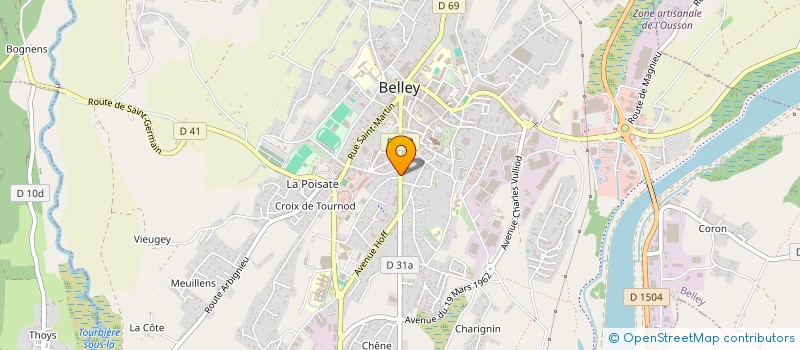 localisation de l'entreprise MONSIEUR JEAN-BAPTISTE BOUTET à BELLEY