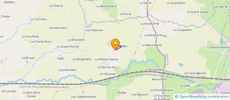 localisation de l'entreprise MONSIEUR JEAN-BAPTISTE BRISSIER  ERBREE