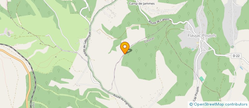 localisation de l'entreprise MONSIEUR JEAN-BAPTISTE BRU  FLAUJAC-POUJOLS