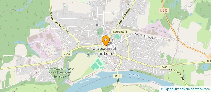 localisation de l'entreprise MONSIEUR JEAN BAPTISTE BRUN à CHATEAUNEUF-SUR-LOIRE