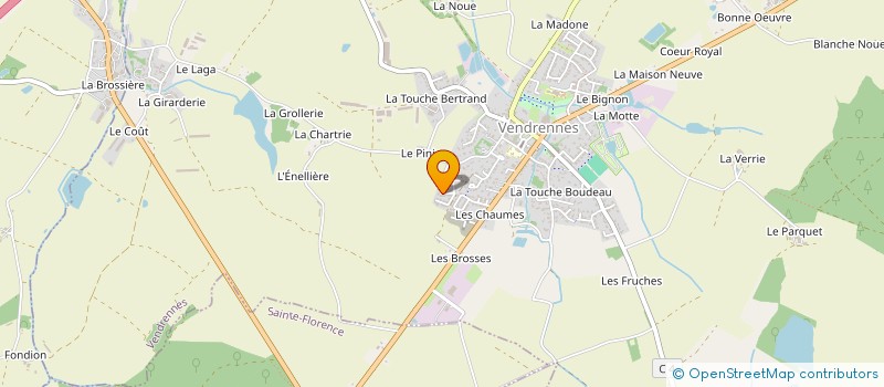 localisation de l'entreprise MONSIEUR JEAN-BAPTISTE BUREAU  VENDRENNES