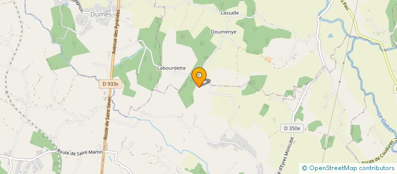 localisation de l'entreprise MONSIEUR JEAN-BAPTISTE BUSQUET  CASTAIGNOS-SOUSLENS