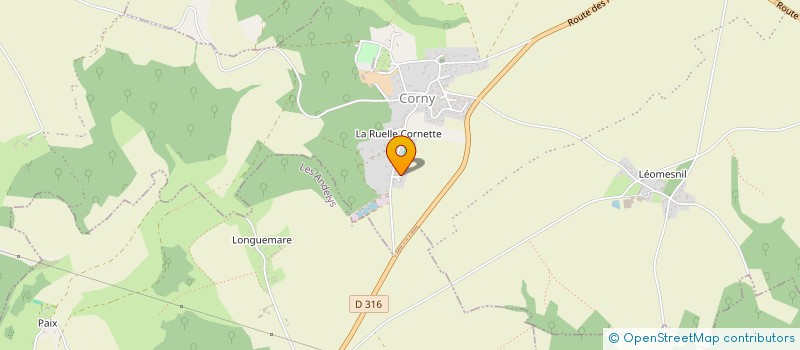 localisation de l'entreprise MONSIEUR JEAN BAPTISTE CAILLEUX  FRENELLES-EN-VEXIN