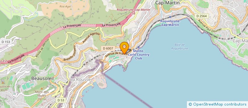 localisation de l'entreprise MONSIEUR JEAN-BAPTISTE CALUCCI à ROQUEBRUNE-CAP-MARTIN