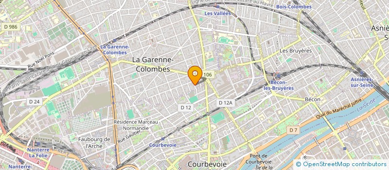 localisation de l'entreprise MONSIEUR JEAN-BAPTISTE CAMARD  LA GARENNE-COLOMBES