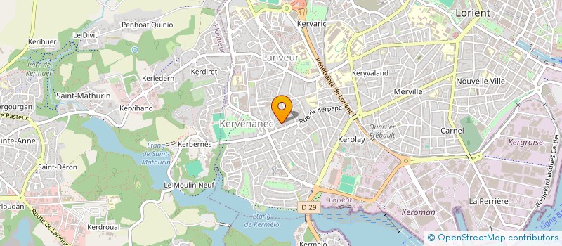 localisation de l'entreprise MONSIEUR JEAN-BAPTISTE CAPDEVIELLE  LORIENT
