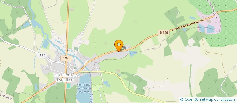 localisation de l'entreprise MONSIEUR JEAN BAPTISTE CAPY  LA CHAPELLE-D'ANGILLON