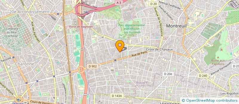 localisation de l'entreprise MONSIEUR JEAN-BAPTISTE CARNOYE à MONTREUIL