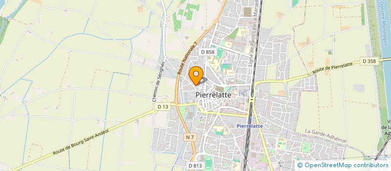 localisation de l'entreprise MONSIEUR JEAN-BAPTISTE CARON  PIERRELATTE