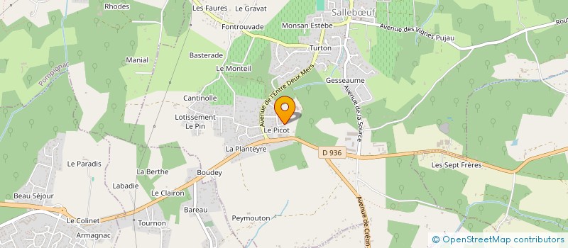 localisation de l'entreprise MONSIEUR JEAN-BAPTISTE CARRERE  SALLEBUF