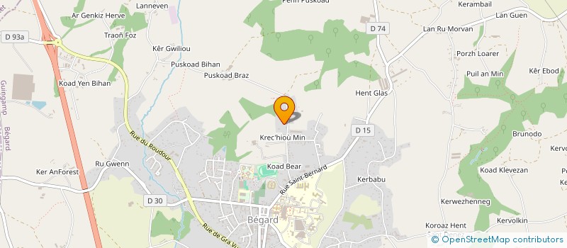 localisation de l'entreprise MONSIEUR JEAN BAPTISTE CAVELAN  PLOUFRAGAN