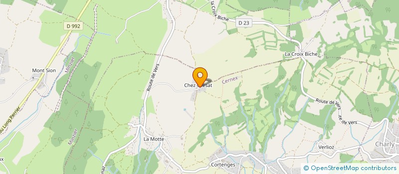 localisation de l'entreprise MONSIEUR JEAN-BAPTISTE CHADEAU  CERNEX