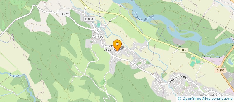 localisation de l'entreprise MONSIEUR JEAN BAPTISTE CHALLA  ARBUS