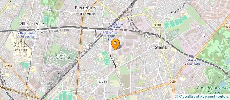 localisation de l'entreprise MONSIEUR JEAN-BAPTISTE CHAPELLE  STAINS