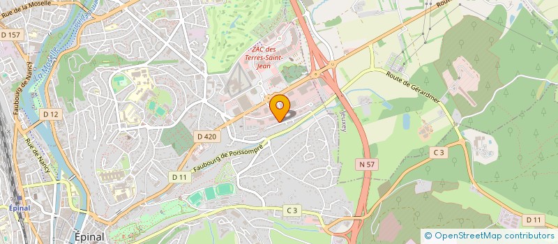 localisation de l'entreprise MONSIEUR JEAN-BAPTISTE CHARLES  EPINAL