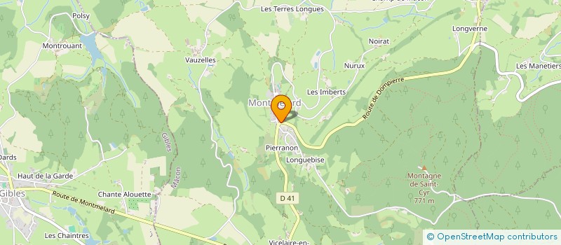 localisation de l'entreprise MONSIEUR JEAN-BAPTISTE CHAROLLOIS  MONTMELARD