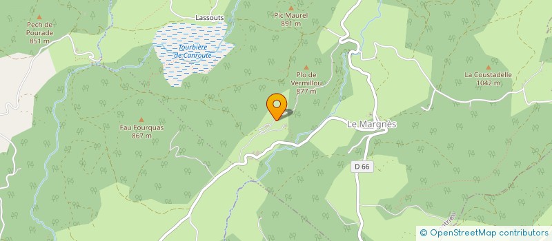 localisation de l'entreprise MONSIEUR JEAN BAPTISTE CHAZOTTES  FONTRIEU