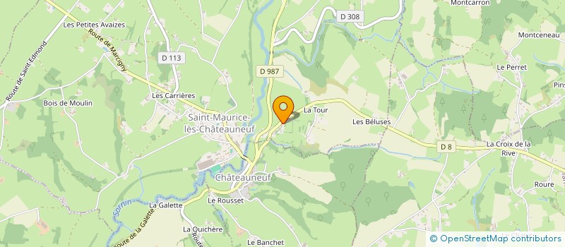 localisation de l'entreprise MONSIEUR JEAN-BAPTISTE CORNELOUP à ST MAURICE LES CHATEAUNEUF