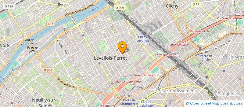 localisation de l'entreprise MONSIEUR JEAN-BAPTISTE COULY à LEVALLOIS-PERRET