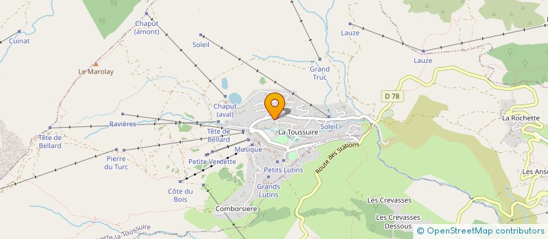 localisation de l'entreprise MONSIEUR JEAN-BAPTISTE COYNEL  FONTCOUVERTE-LA TOUSSUIRE