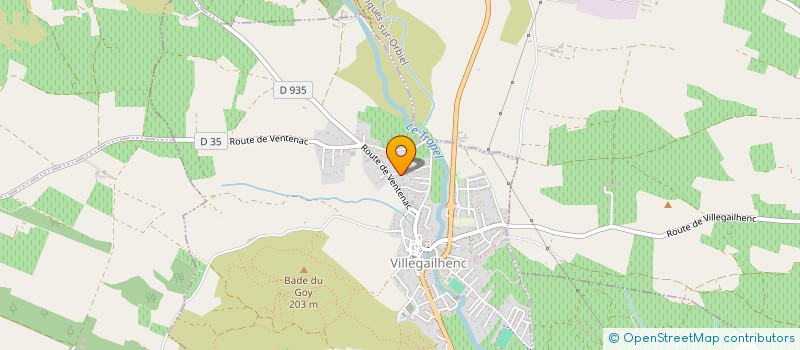 localisation de l'entreprise MONSIEUR JEAN-BAPTISTE CREUSO  VILLEGAILHENC