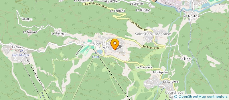 localisation de l'entreprise MONSIEUR JEAN BAPTISTE CURTET à COURCHEVEL