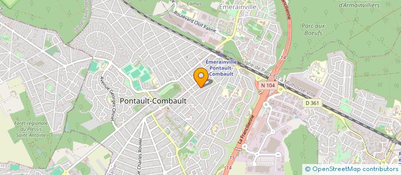 localisation de l'entreprise MONSIEUR JEAN BAPTISTE DA ROCHA à PONTAULT-COMBAULT