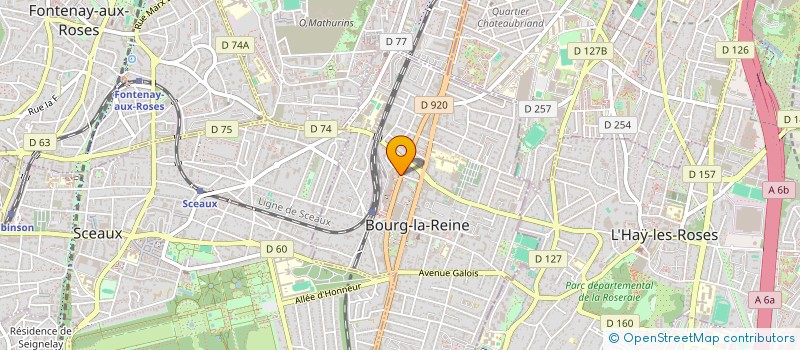 localisation de l'entreprise MONSIEUR JEAN BAPTISTE DAUDIN à BOURG-LA-REINE
