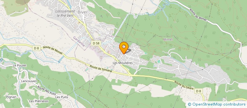 localisation de l'entreprise MONSIEUR JEAN-BAPTISTE DE PERETTI  GINASSERVIS