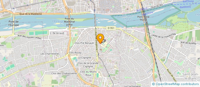 localisation de l'entreprise MONSIEUR JEAN-BAPTISTE DELAFOY  ORLEANS