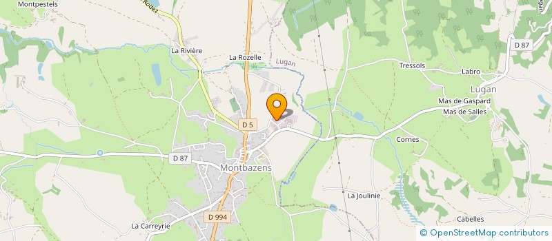 localisation de l'entreprise MONSIEUR JEAN-BAPTISTE DELAVERGNE à MONTBAZENS