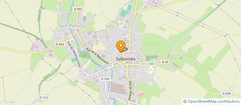 localisation de l'entreprise MONSIEUR JEAN BAPTISTE DIARD  SOLESMES