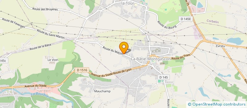 localisation de l'entreprise MONSIEUR JEAN-BAPTISTE DONNET  LA BATIE-MONTGASCON