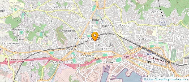 localisation de l'entreprise MONSIEUR JEAN-BAPTISTE DRUBAY  TOULON