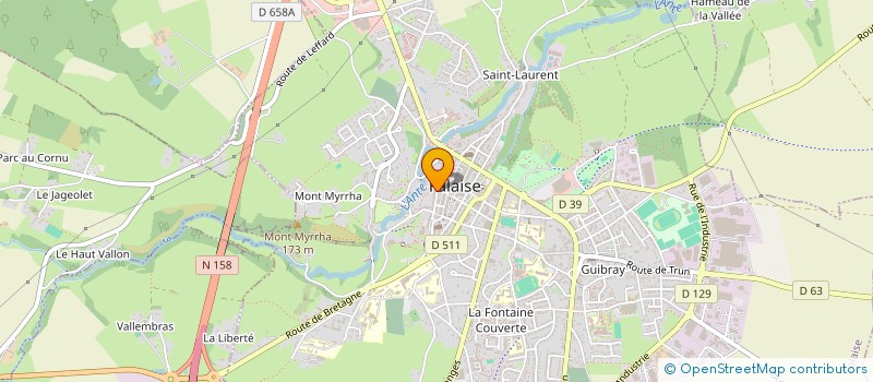 localisation de l'entreprise MONSIEUR JEAN-BAPTISTE DRUGEON  FALAISE