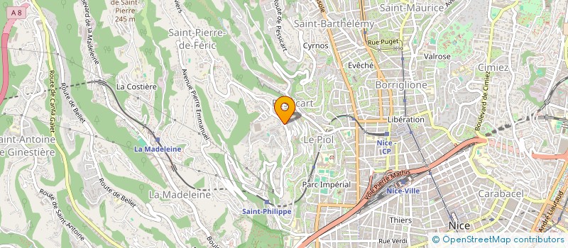 localisation de l'entreprise MONSIEUR JEAN-BAPTISTE DUBOS  NICE