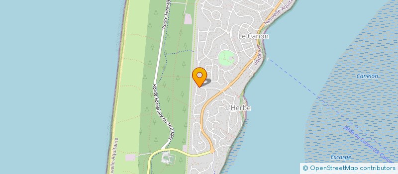 localisation de l'entreprise MONSIEUR JEAN-BAPTISTE DUBUISSON  LEGE-CAP-FERRET