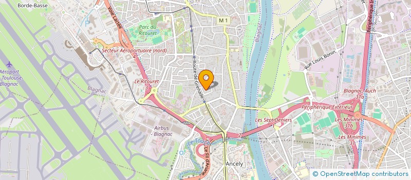 localisation de l'entreprise MONSIEUR JEAN BAPTISTE DUMOND  BLAGNAC