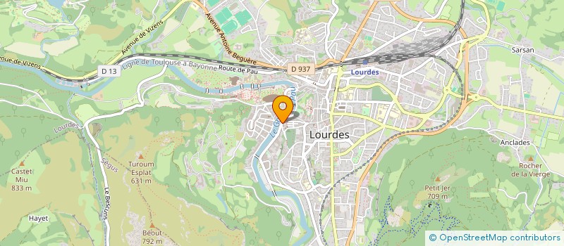 localisation de l'entreprise MONSIEUR JEAN BAPTISTE DUMONT  LOURDES