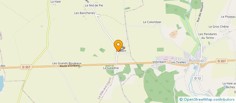 localisation de l'entreprise MONSIEUR JEAN-BAPTISTE DUSSON à LA VILLE-AUX-CLERCS