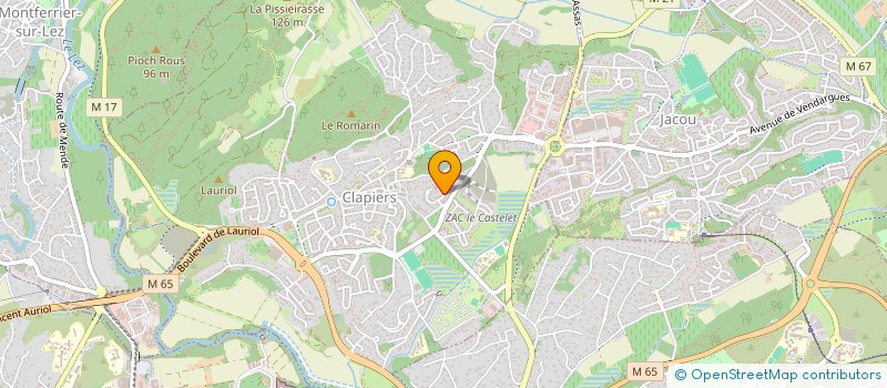 localisation de l'entreprise MONSIEUR JEAN-BAPTISTE DUTAU  CLAPIERS