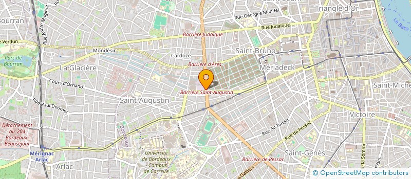 localisation de l'entreprise MONSIEUR JEAN-BAPTISTE ECOMARD  BORDEAUX