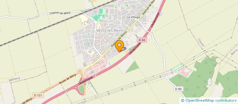 localisation de l'entreprise MONSIEUR JEAN BAPTISTE EVRARD  WITRY-LES-REIMS