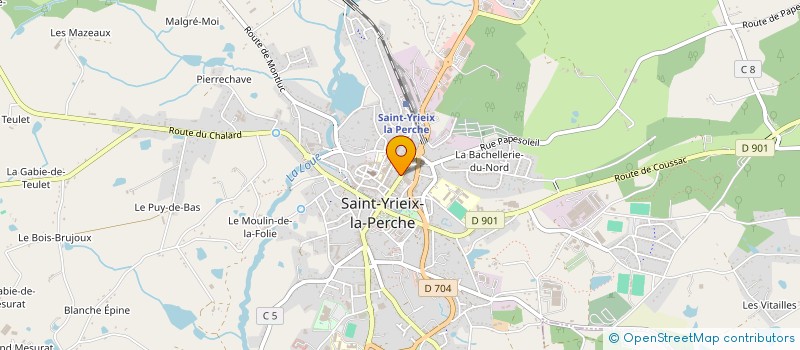 localisation de l'entreprise MONSIEUR JEAN BAPTISTE FARGEAS  SAINT-YRIEIX-LA-PERCHE